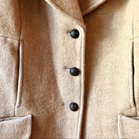 Supertrash Tan Wool Winter Coat - Picture 2 of 3